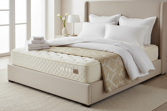 Literie Premium - Matelas, Couette, Serviette & Dessus de Lit